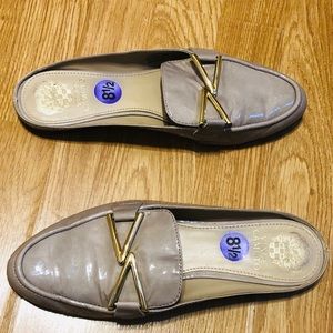 Vince Camuto patent leather mules / slip-ons